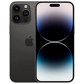 Apple iPhone 14 Pro Max, 128GB, Space Black - Unlocked (Renewed)