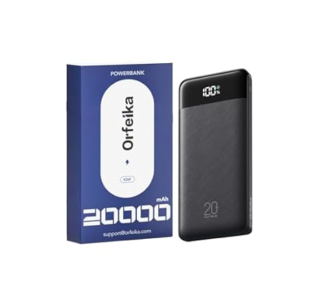 20000mAh Power Bank Fast Charging, Portable Charger with 4 Built-in Cables & 6 Outputs, 20W PD USB C Battery Pack Travel Es…