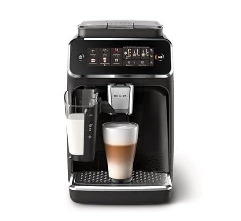Philips Series 3300 Fully Automatic Espresso Coffee Machine - 6 Hot & Iced Drinks, LatteGo Milk System, 40% Quieter SilentB…