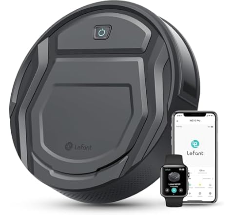 Lefant Robot Vacuum Cleaner, 6 Cleaning Modes, Wi-Fi Connected, SmartSense Technology, Multi-Surface Cleaning, Self-Chargin…