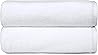 Amazon Basics - 2 Piece Quick-Dry Oversize Bath Towel, 100% Cotton, White, 137.16 cm x 76.2 cm