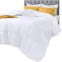 Utopia Bedding Comforters Queen Size, All Season Duvet Insert, Down Alternative Box Stitched Bed Comforter with Corner...