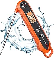 ThermoPro Waterproof Digital Instant Read Meat Thermometer Kitchen Cooking Food Thermometer with Backlight Steak Oil Fry...