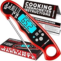 Alpha Grillers Meat Thermometer Digital - Instant Read Food Thermometer for Cooking Grilling Air Fryer Griddle Probe...