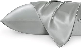 Bedsure Satin Pillow Case Queen Size 2 Pack, Similar to Silk Pillow Cases, Silky Pillowcase Covers for Hair and Skin...